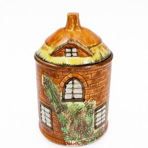 Canister Cookie Jar Ye Olde Cottage Price Kensington Cottage Ware England Cerami